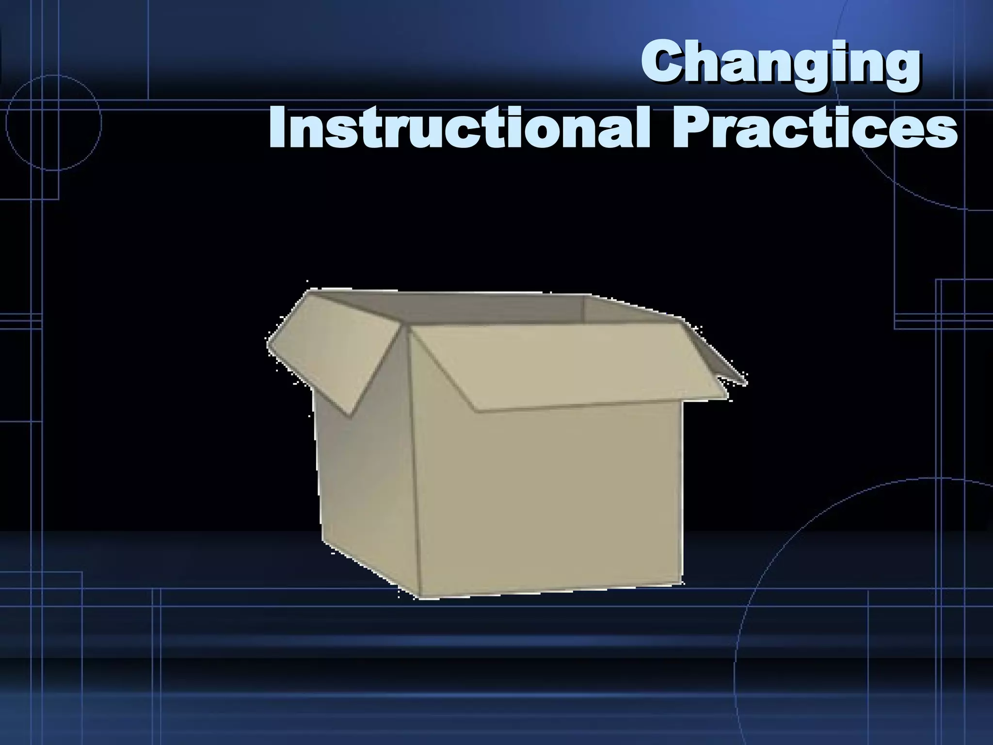 Changing  Instructional Practices Think 