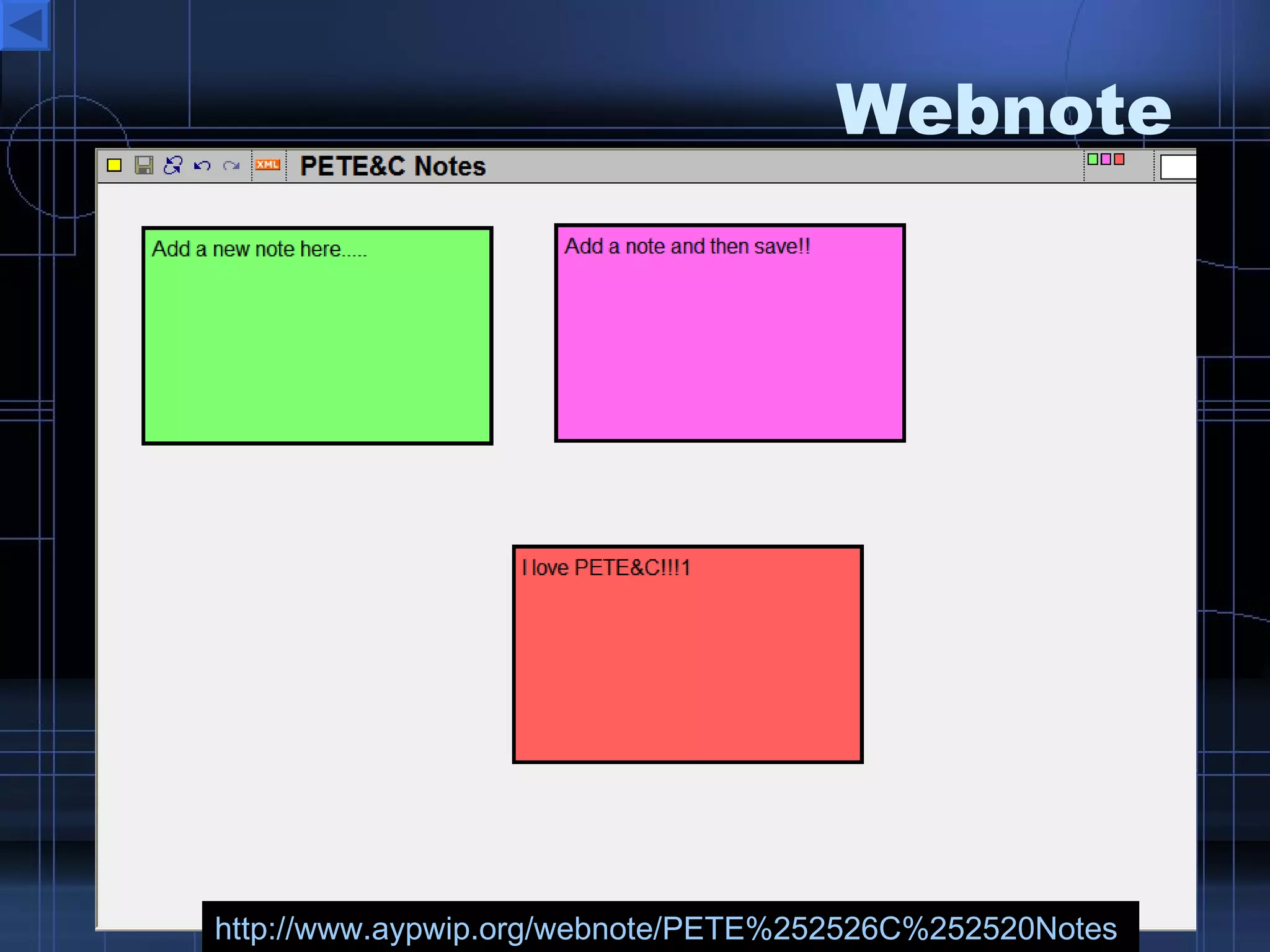 Webnote http://www.aypwip.org/webnote/PETE%252526C%252520Notes   