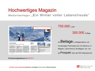 ÖW Marketingkampagne Winter 2014/15 Tschechien