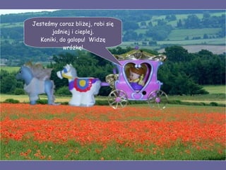 Jesteśmy coraz bliżej, robi się jaśniej i cieplej. Koniki, do galopu!  Widzę wróżkę! 