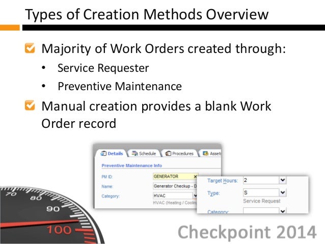 w02 overview of work order creation work order generator