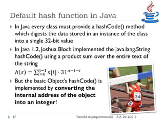 Sets, maps and hash tables (Java Collections) | PDF