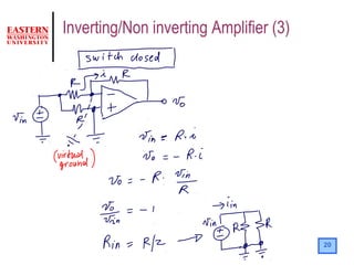 20
Inverting/Non inverting Amplifier (3)
 