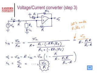 62
Voltage/Current converter (step 3)
 