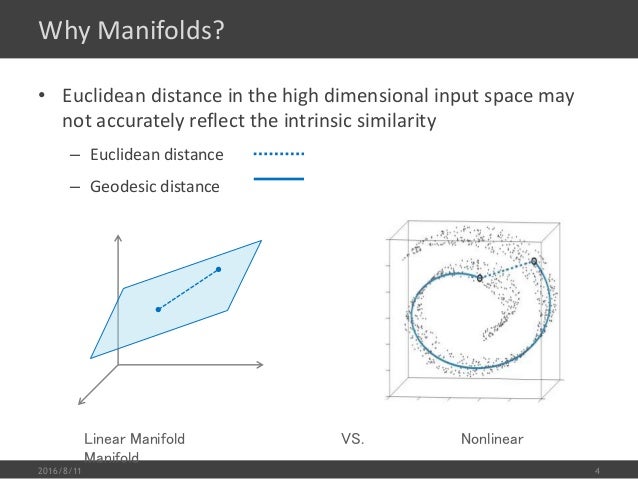 manifold and Euclidean distantce invalid