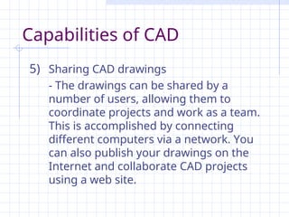 Computer Aided Design Introduction to CAD | PPT
