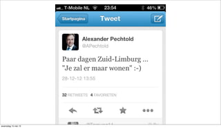 woensdag 15 mei 13
 