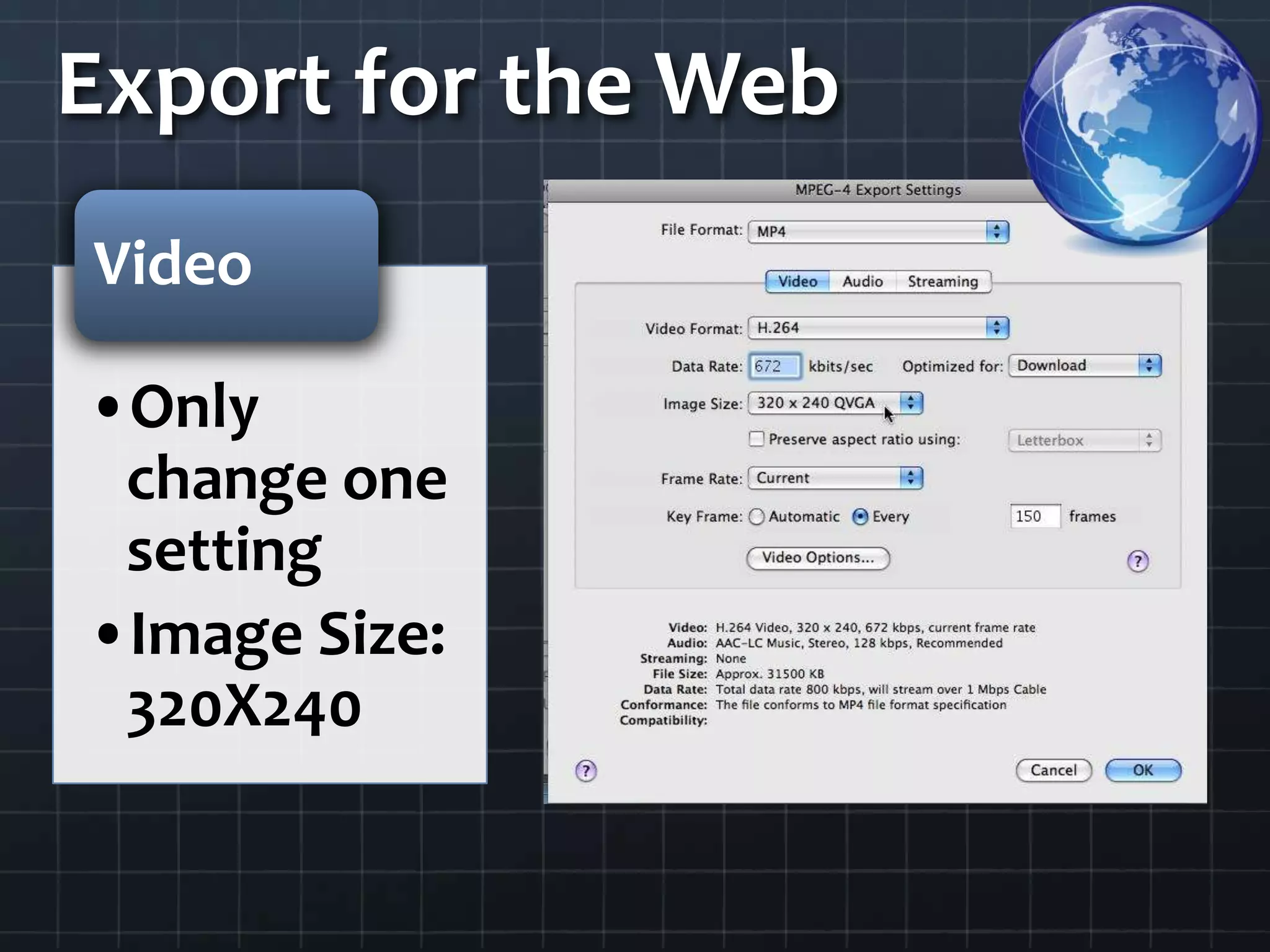 Export for the Web
