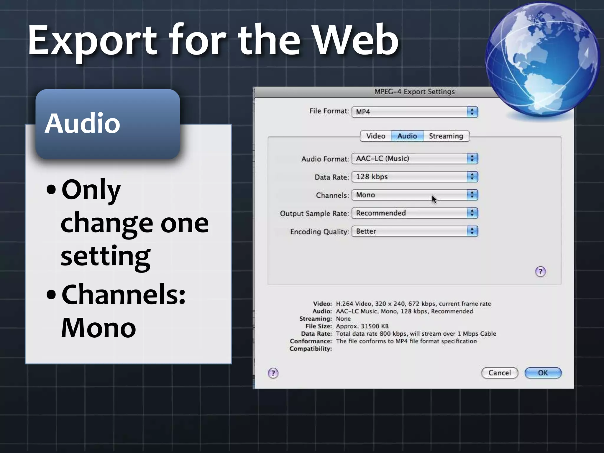 Export for the Web