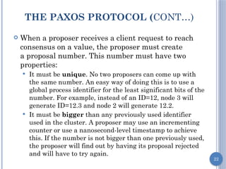 Paxos concepts and examples for ug students of their 6th semester | PPTX