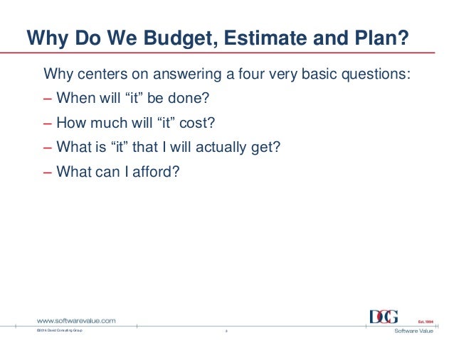 budgeting estimation planning and noestimates they all make sens how to make estimate