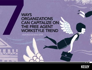 7
ways
organizations
can capitalize on
the free agent
workstyle trend
Jocelyn lincoln and Megan M. raftery
 
