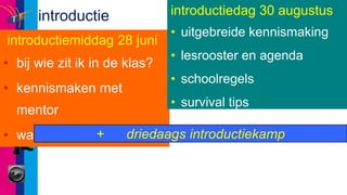 introductiedag 30 augustusuitgebreide kennismaking 