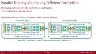 Scaling Up LLM Pretraining: Parallel Training | PDF