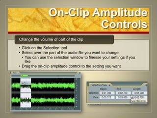 On-Clip Amplitude Controls
