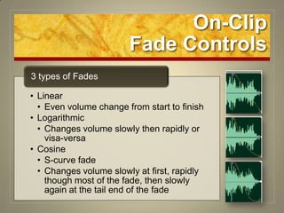 On-ClipFade Controls