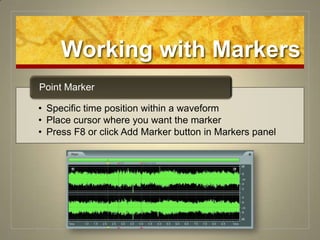 Working with Markers