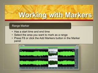 Working with Markers