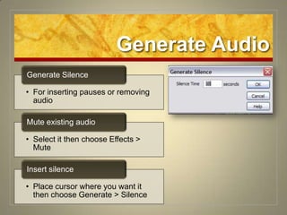Generate Audio