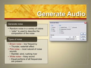 Generate Audio