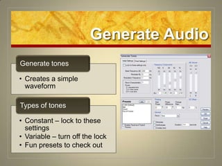 Generate Audio