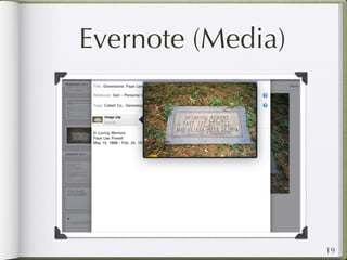 Evernote (Media)




                   19
 