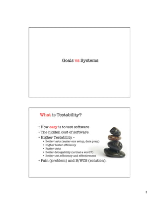 Design for Testability in Practice | PDF | Computer Software and ...