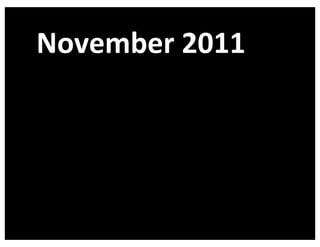 November	
  2011

 