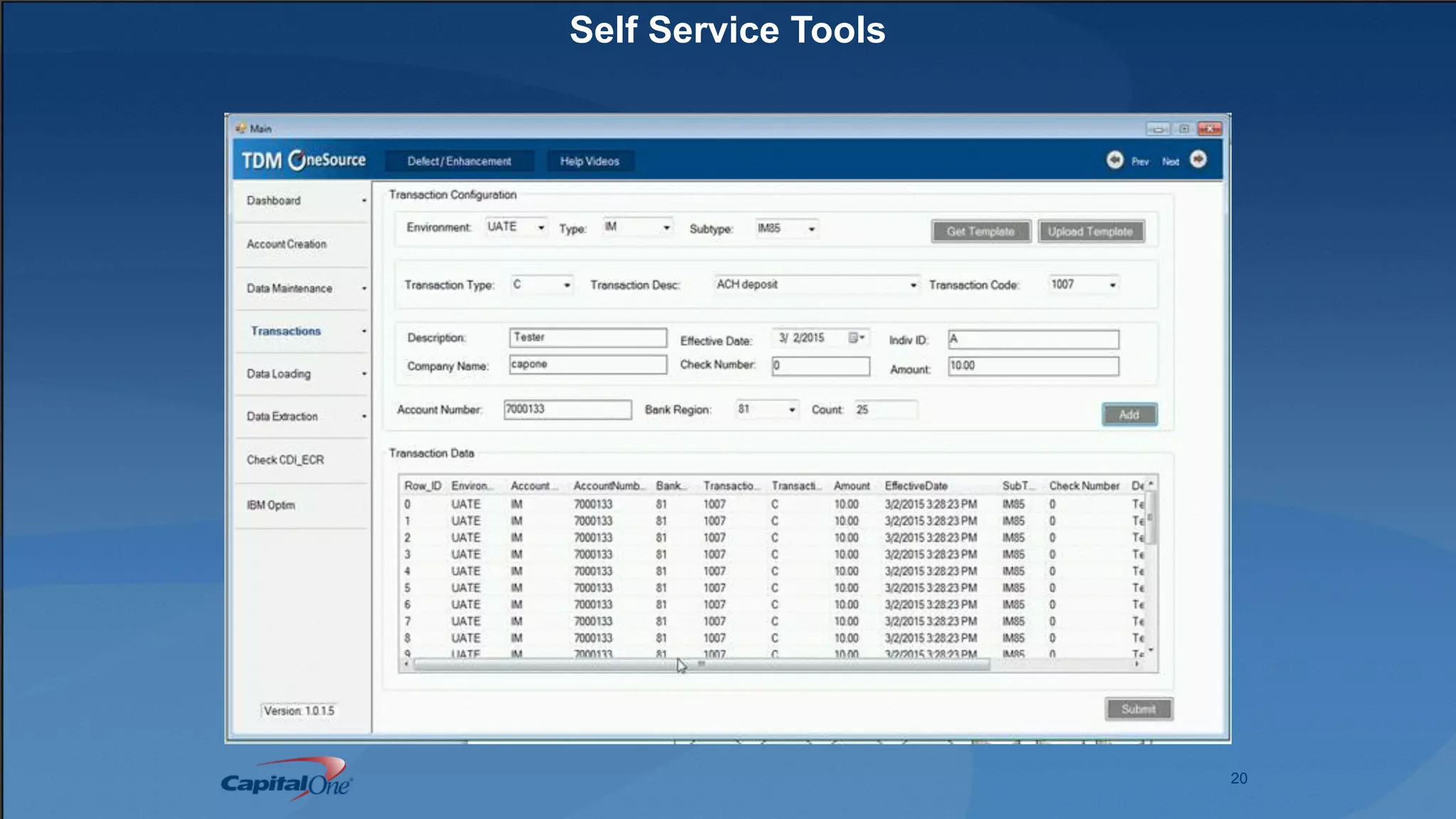20
Self Service Tools
 