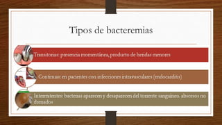 Tipos de bacteremias
 