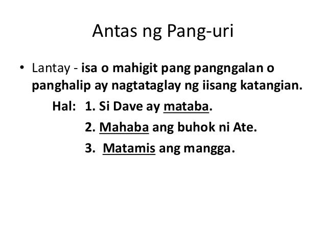 Paggamit Ng Tamang Pang-uri - tamangsaja