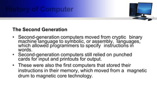 Second Generation Computer Language Photo W1_History_of_Computers.pptx