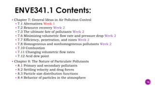 Air Pollution Control Processes Slide for ENVIRONMENTAL Engineering | PDF
