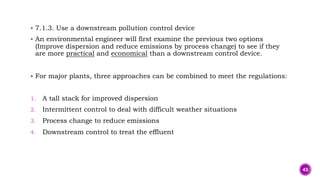 Air Pollution Control Processes Slide for ENVIRONMENTAL Engineering | PDF