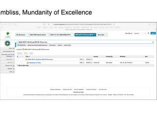 ambliss, Mundanity of Excellence
 