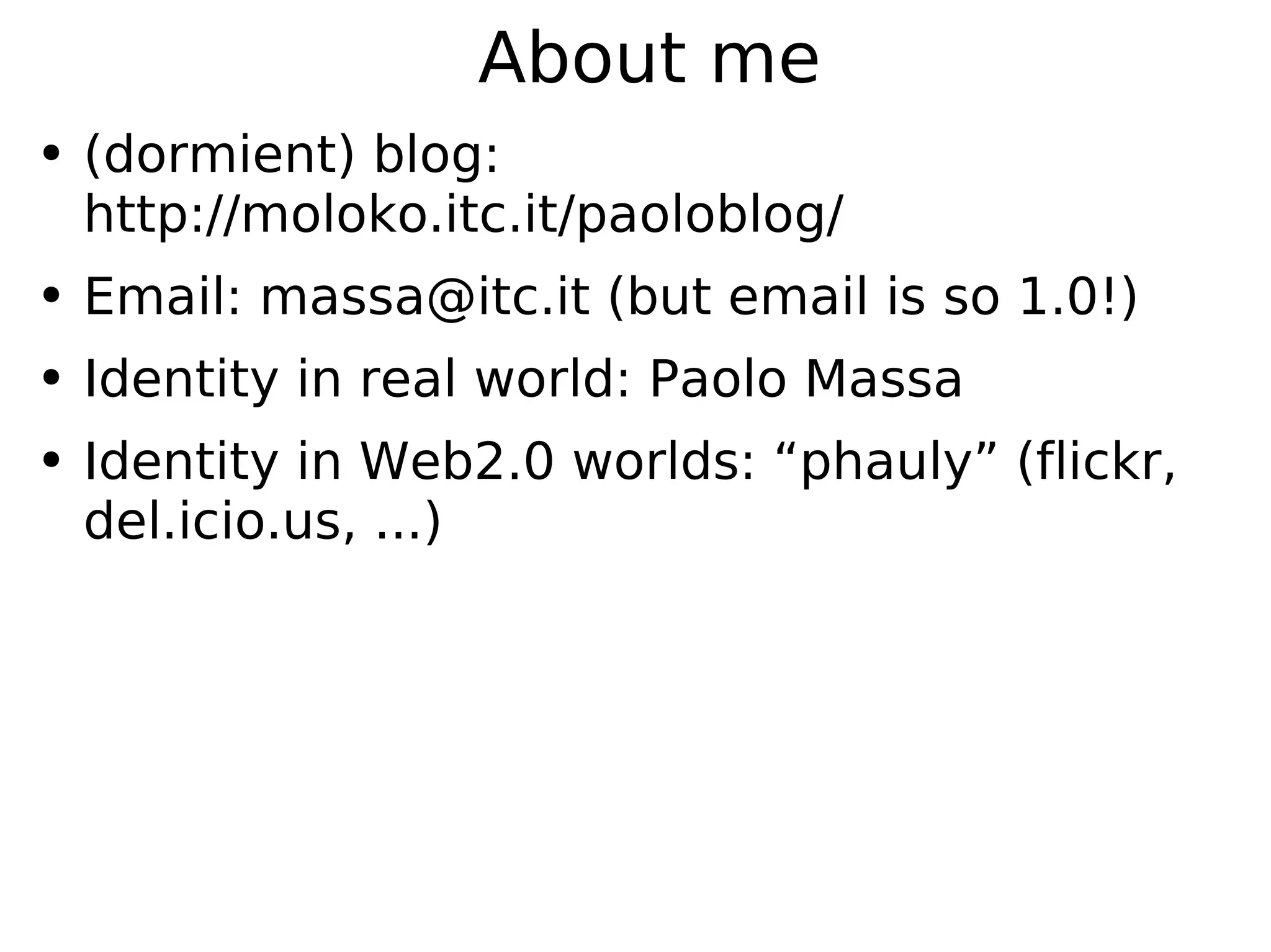 Web2.0: from "I know nothing" to "I know something" in 2 hours (what?!?)