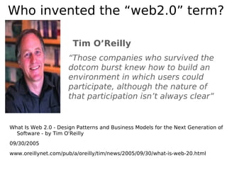 Web2.0: from "I know nothing" to "I know something" in 2 hours (what?!?)