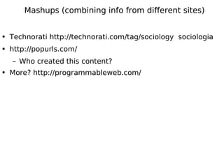 Web2.0: from "I know nothing" to "I know something" in 2 hours (what?!?)