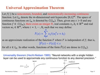W2 - Multilayer Neural Network Lecture notes university of sydney | PDF