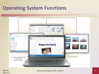 Operating System Functions
Discovering Computers 2014: Chapter 9 11Page 383
Figure 9-5
 