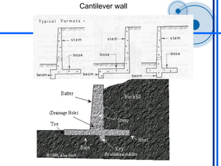 Cantilever wall
 
