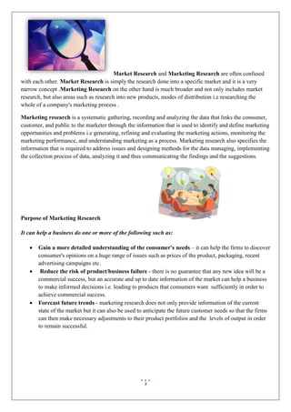 Marketing Research Assignment | PDF
