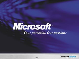 - - © 2007 Microsoft Corporation. All rights reserved. This presentation is for informational purposes only. Microsoft makes no warranties, express or implied, in this summary. 