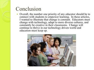 Motivating Students to Use Newly Learned Study StrategiesI think, as an educator, one of the most important aspects is constant improvement.  Motivating students to use new, better study strategies might prove difficult, especially if students are already successful.  I think the new strategies would have to show better efficiency, be easier to remember, or offer some other type of reward.I’m not sure I agree with the authors that new is always better; I think it depends on what is being taught.  If I were the student, I would be skeptical of any new study strategy.  Usually, students have a system that works for them.  I think sharing these within the classroom and providing personal testimonies might be better than using unproven methods.  