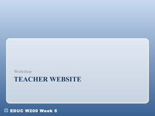 TEACHER WEBSITE ,[object Object]