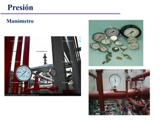 Manómetro
Presión
 