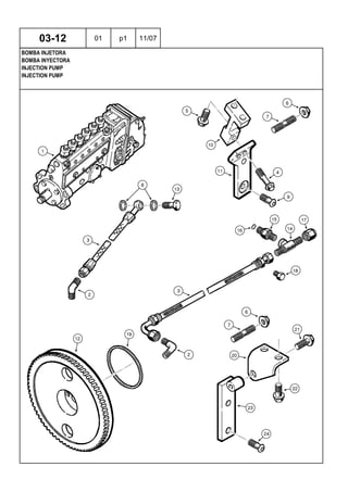 INJECTION PUMP
INJECTION PUMP
BOMBA INYECTORA
03-12 01 p1 11/07
BOMBA INJETORA
 
