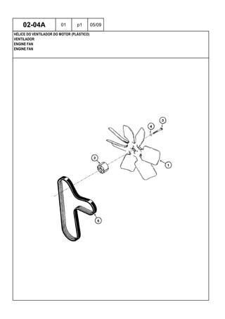 ENGINE FAN
ENGINE FAN
VENTILADOR
02-04A 01 p1 05/09
HÉLICE DO VENTILADOR DO MOTOR (PLÁSTICO)
 