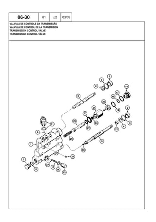 TRANSMISSION CONTROL VALVE
TRANSMISSION CONTROL VALVE
VALVULA DE CONTROL DE LA TRANSMISION
06-30 01 p2 03/09
VÁLVULA DE CONTROLE DA TRANSMISSÃO
 
