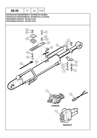 POSITIONNING CONTROLS - RETURN TO DIG
POSITIONNING CONTROLS - RETURN TO DIG
CONTROLES DE POSICIONAMENTO - RETORNO DE LA CUCHARA
08-30 01 p2 11/07
CONTROLES DE POSICIONAMENTO - RETORNO DA CAÇAMBA
 